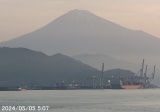 午前5時ごろの富士山