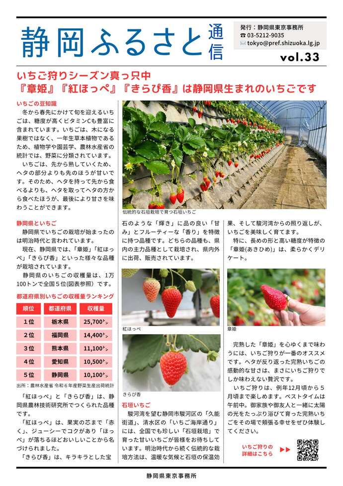 静岡ふるさと通信 令和7年度 32号1ページ目