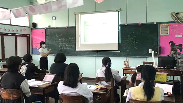 写真:対面授業の様子