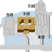 庁舎案内図：本館の位置