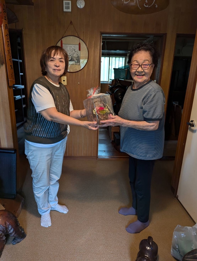 ひとり暮らし米寿お祝いの品贈呈事業
