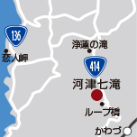 地図：河津七滝周辺