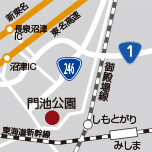 地図：門池公園周辺