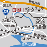 地図：田宿川周辺