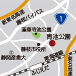 地図：青池公園周辺