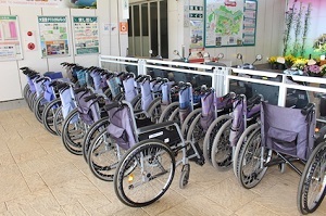 写真：貸出用車椅子