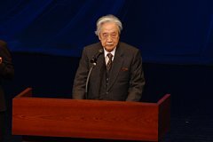 写真:富士山世界文化遺産に向けたメッセージを、梅原猛氏からいただきました。