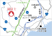 地図：滝富士アクセス