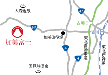 地図：加美富士アクセス