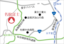地図：名取富士アクセス