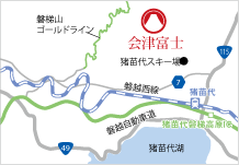 地図：会津富士アクセス