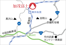 地図：加茂富士アクセス