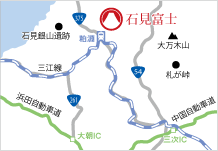 地図：石見富士アクセス