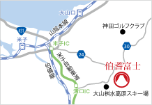 地図：伯耆富士アクセス