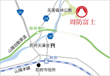 地図：周防富士アクセス