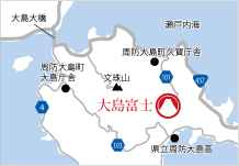 地図：大島富士アクセス