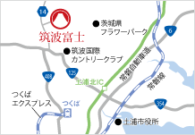 地図：筑波富士アクセス