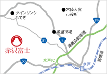地図：赤沢富士アクセス