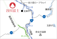 地図：谷川富士アクセス