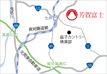 地図：芳賀富士アクセス