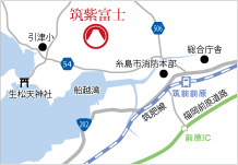 地図：筑紫富士アクセス