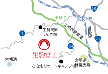 地図：生駒富士アクセス