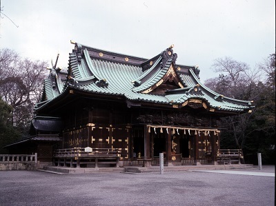 写真：三嶋大社本殿、弊殿及び拝殿