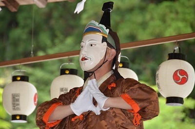 写真：遠江森町の舞楽　小国神社の舞楽