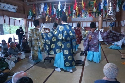 写真：高根白山神社古代神楽