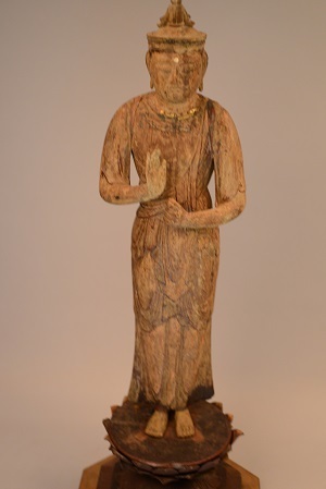 写真：木造聖観音立像、木造地蔵菩薩立像