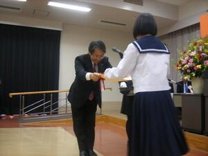 写真:県知事表彰の様子