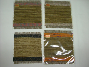 写真：竹皮織りコースター