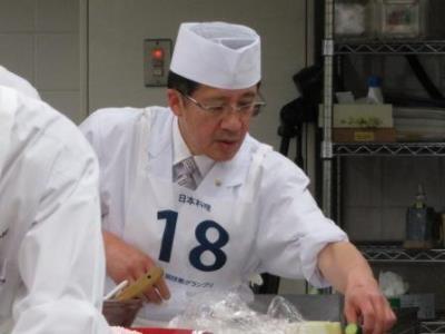 写真：日本料理　競技の様子