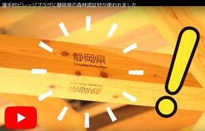 動画サムネイル：選手村ビレッジプラザに静岡県の森林認証材が使われました