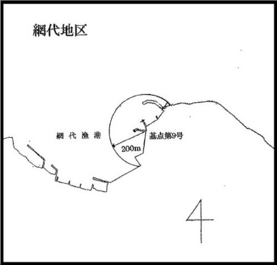 地図：熱海市におけるいか類採捕禁止の指示