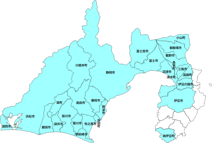 県内市町の地図
