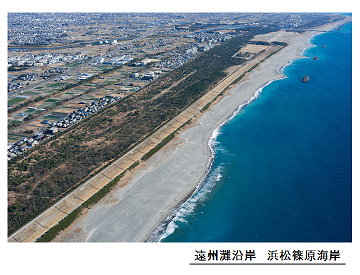 写真:遠州灘 湖西海岸
