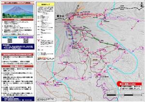 写真：避難ルートマップ