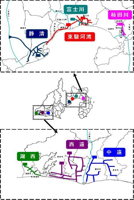 地図：給水区域