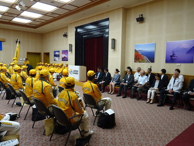第80回国民スポーツ大会静岡県選手団結団式　全体写真