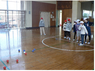 写真:島田市立神座小学校ボッチャ