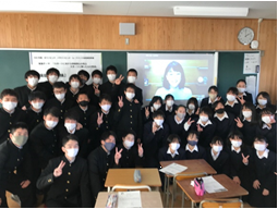 写真:県立清水東高校講演会