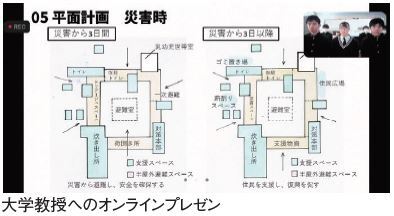 写真：大学教授へのオンラインプレゼン