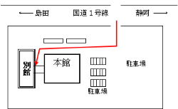 地図：総合庁舎建物配置図
