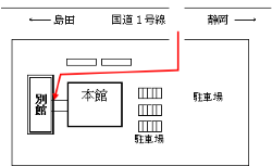 地図:総合庁舎建物配置図
