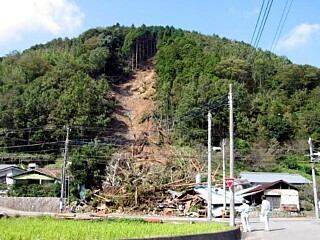 写真:台風による被災