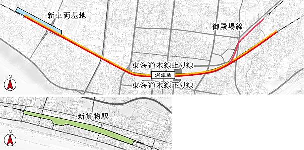 地図：工事位置