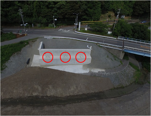 写真:支承設置場所図解