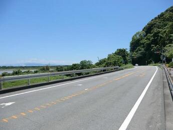 写真：木島地区(着工前)の道路状況