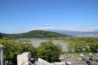 イラスト：富士川楽座からの新々富士川橋の様子